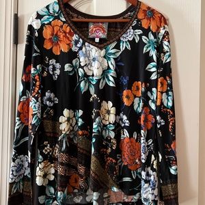 Johnny Was Golden Spring Top Medium NWOT